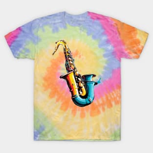 colorful saxophone T-Shirt